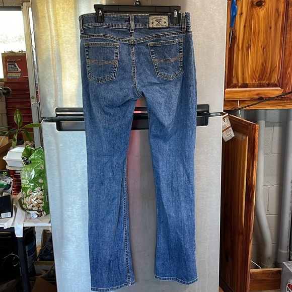 Women’s size 7/8 x 34 twenty x wrangler jeans 2 snap & low rise zip Straight leg - Picture 7 of 11
